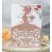 Glitter Invitation Card With Envelope Beautiful Girl Invitation Wedding Card Laser Cut